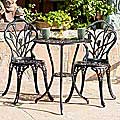 Nassau Cast Aluminum Outdoor Bistro Furniture Set