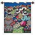 'Flower Sellers' Wool Tapestry (Peru)