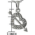 Cupid's Heart and Arrow Necklace