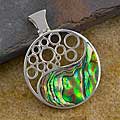 Sterling Silver 'Bubbles' Abalone Shell Pendant (Thailand)