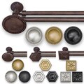 Your Look Double Medallion 72- to 144-inch Rod Set