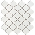 SomerTile 12.5x12.5-in Morocco 2.5-in White Porcelain Mosaic Tile (Pack of 10)