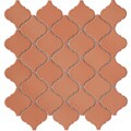 SomerTile 12.5x12.5-in Morocco 2.5-in Terra Cotta Porcelain Mosaic Tile (Pack of 10)