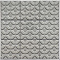 SomerTile Mercury Metal Glazed Porcelain Wall Decor Hexagon Tiles (Case of 9)