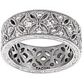 Tacori IV Sterling Silver Cubic Zirconia Eternity Band