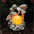 Echo Valley Antique Ivory Kissing Solar Fairies
