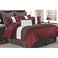 Veneto Burgundy/ Chocolate 8-piece Comforter Set