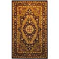 Discuss hot topics about Persian Kashan rug here Indo Hand-tufted Kashan Burgundy Wool Rug (5' x 8')