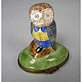 Limoges Hand-painted Owl Keepsake Box