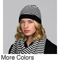 Jessica Simpson Women's Striped Knit Beanie FINAL SALE