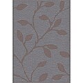 Velvet Grey Leaves Rug (2' x 3'7)