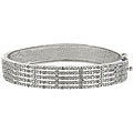 Sterling Silver 1/2ct TDW Diamond 5-row Bangle Bracelet (J-K, I3)