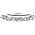 Sterling Silver 1/2ct TDW Diamond Bangle (J-K, I3)