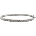 Sterling Silver 1/4ct TDW Diamond Bangle Bracelet (J-K, I3)