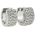 Sterling Silver 1/2ct TDW Diamond Hoop Earrings (J-K, I3)