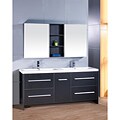Perfecta Modern Double Sink Bathroom Vanity Set