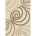 Velvet Swirl Cream Rug (7'10 x 10'10)