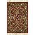 Meaningful problem solver for Arak rug Free Handmade Arak Rust/ Green Wool Rug (2' x 3')