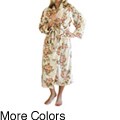 Free connected guide on vintage eyew Women's Microluxe Vintage Floral Long Bath Robe