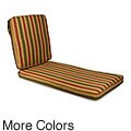 Outdoor 25" Wide Chaise Lounge Cushion with Sunbrella Fabric - Stripes