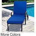 Outdoor 21" Wide Chaise Lounge Cushion with Sunbrella Fabric - Solid Bright