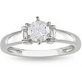 Miadora 14k White Gold 1/2ct TDW Diamond Solitaire Engagement Ring (G-H, I1-I2)