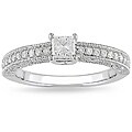 14k White Gold 1/2ct TDW Diamond Engagement Ring (H-I, I2-I3)