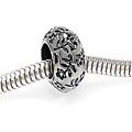 Beadaholique Silvertone Large Hole Daisy Flower Spacer Beads (Pack of 2)