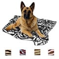 Zebra Print 50x50-inch Pet Throw