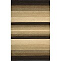 Hand-tufted Caspian Brown Wool Rug (3'6 x 5'6)
