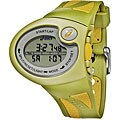 Asics Men's 'Active Running' Yellow/ Green Rubber Strap Watch