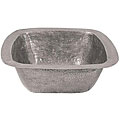 Large Copper Flat Lip Pewter Finish Bar/Prep Sink