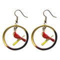 St Louis Cardinals Dangle Logo Earrings
