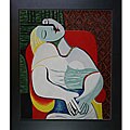 Pablo Picasso 'The Dream' Framed Canvas Art