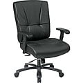 Office Star Big and Tall Deluxe Top Grain Leather Executive Chair