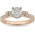 Miadora 14k Pink Gold 1ct TDW Diamond Engagement Ring (G-H,I1-I2)