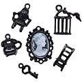 Blue Moon Madame Delphine's Black Metal Charms (Pack of 6)