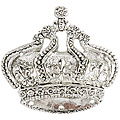 Blue Moon Manor Antique Silver Crown Pendant
