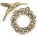 Blue Moon Manor House Gold Hummingbird Toggle Clasps (Set of 4)