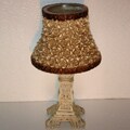 Indoor White Rose Candle Table Lamps (Pack of 6)