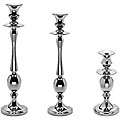 Formal Banquet Series Nickel-plated Elegance Candle Holders (Set of 3)