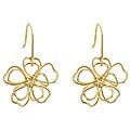 Kate Bisset 14k Yellow Gold Bonded Peace Flower Wire Earrings