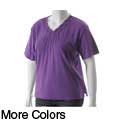 Nicole Ricci Women's Plus Size Embellished Neck Top