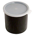 Cambro 1.2-quart Black Crock with Lid