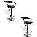 Buffalo Tools Round Black Padded Barstools (Set of 2)