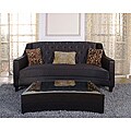 Modern Sheer Fabric Black Sofa