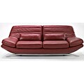 Contemporary Red Leather Sofa