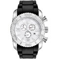 Swiss Legend Men's Steel Commander White Dial Chronograph Watch