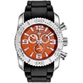Swiss Legend Men's Steel Commander Orange Dial Chronograph Watch