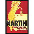 Martini Vermouth Torino Gel-Coated Textured Art